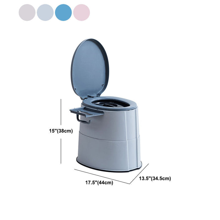 BowLift | Modern Flush Toilet Plastic Round Floor Mounted Toilet Bowl for Bathroom