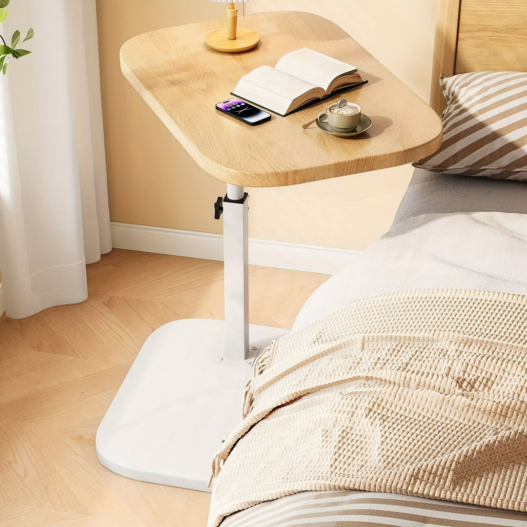 Adjustable Side Table for Bed or Sofa, Modern Design