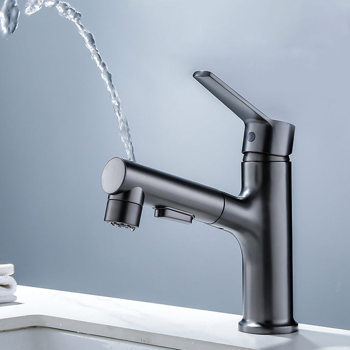 BowLift | Modern Basin Faucet Solid Copper Centered Sink Faucet for Bathroom