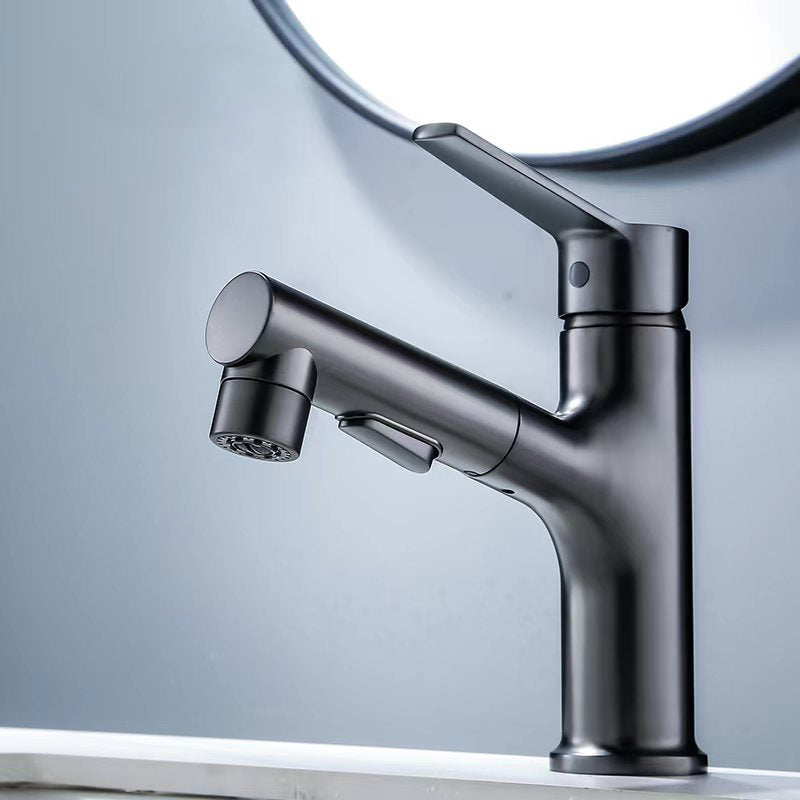 BowLift | Modern Basin Faucet Solid Copper Centered Sink Faucet for Bathroom