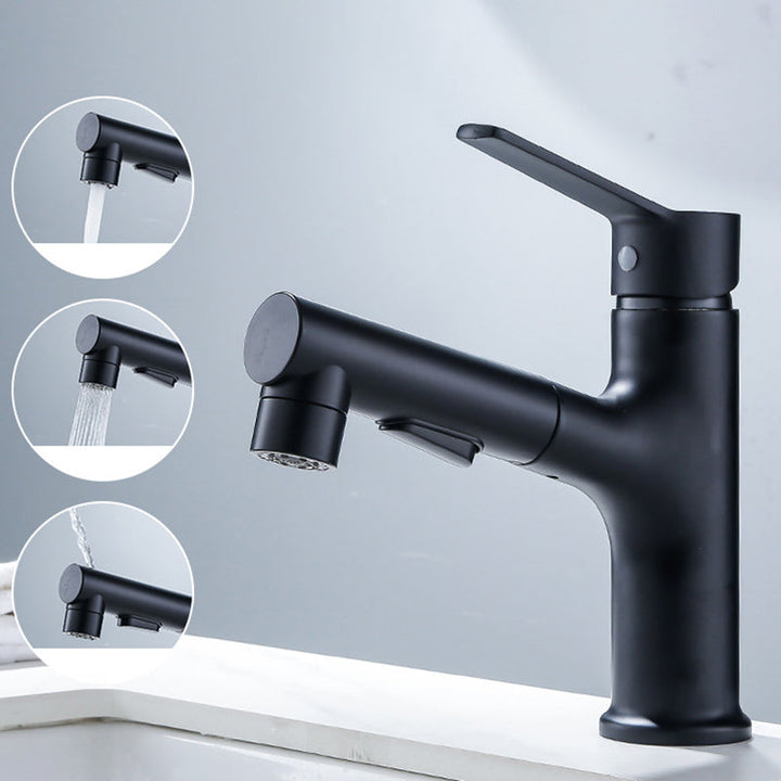 BowLift | Modern Basin Faucet Solid Copper Centered Sink Faucet for Bathroom