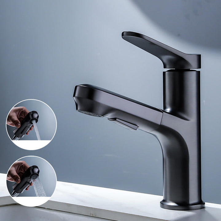 BowLift | Modern Basin Faucet Solid Copper Centered Sink Faucet for Bathroom