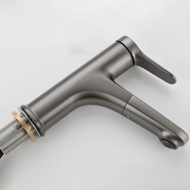 BowLift | Modern Style Sink Faucet Single Handle Low Arc Pull Out Copper Sink Faucet