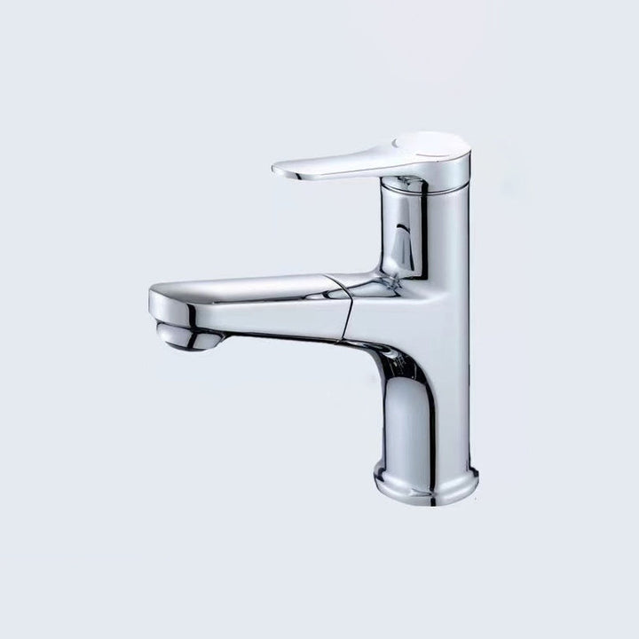 BowLift | Modern Style Sink Faucet Single Handle Low Arc Pull Out Copper Sink Faucet