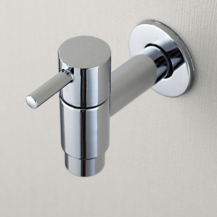 BowLift | Contemporary Wall-Mounted Bathroom Faucet Single Hole Low Arc Solid Brass Circular Faucet