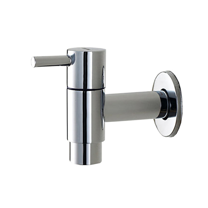 BowLift | Contemporary Wall-Mounted Bathroom Faucet Single Hole Low Arc Solid Brass Circular Faucet