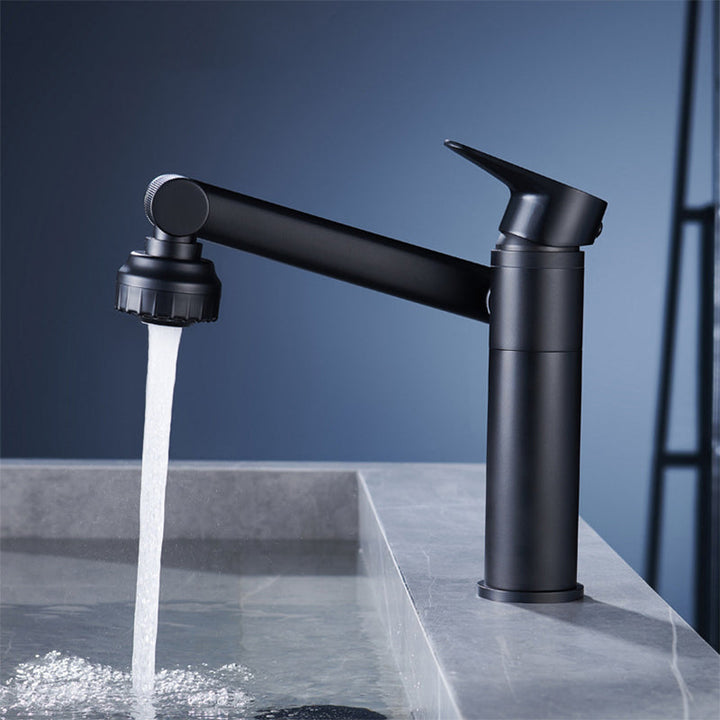 BowLift | Modern Copper Low Arc Centerset Faucets Bathroom Sink Faucet