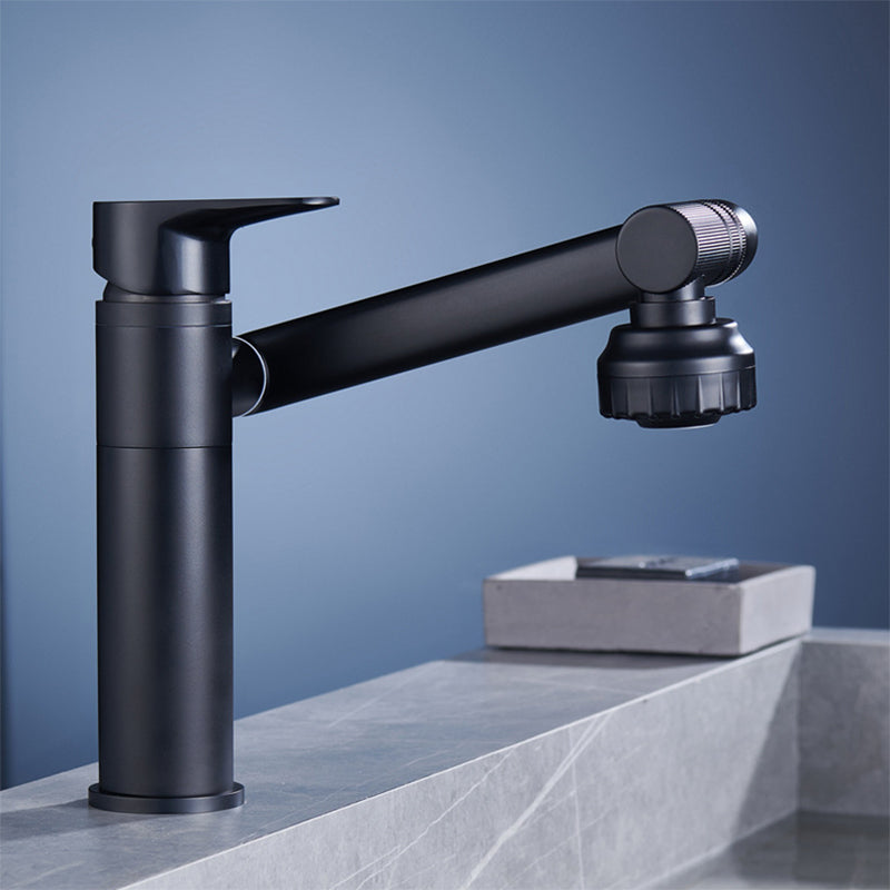 BowLift | Modern Copper Low Arc Centerset Faucets Bathroom Sink Faucet