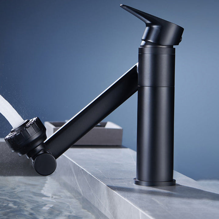 BowLift | Modern Copper Low Arc Centerset Faucets Bathroom Sink Faucet