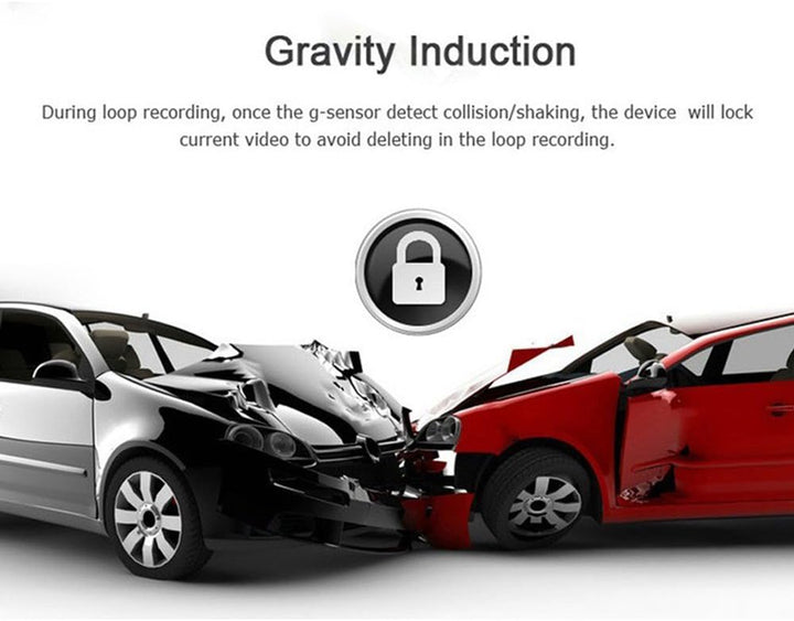 BowLift | WiFi Hidden Dash Cam 1080P with 170° Wide Angle and G-Sensor