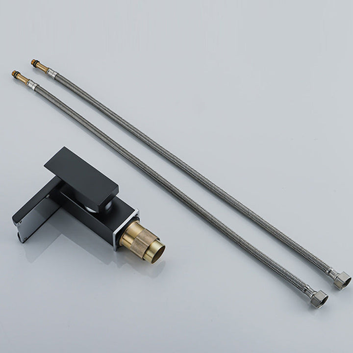 BowLift | Contemporary Sink Faucet Solid Color Low Arc Bathroom Sink Faucet