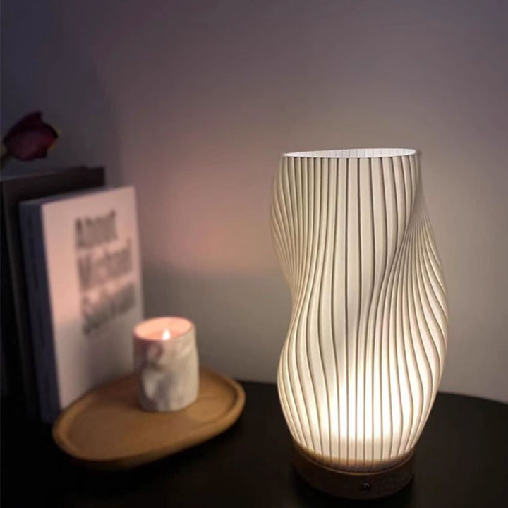 BowLift | Wavecrest Lamp – Sleek USB-Powered Dimmable Table Lamp