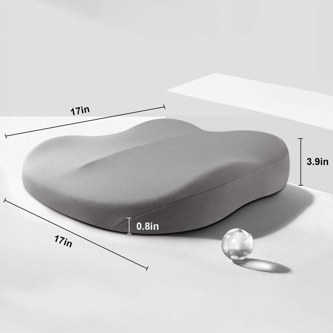 BowLift | Car Cushion RaiseSit – Ergonomic Seat Booster Cushion with Memory Foam