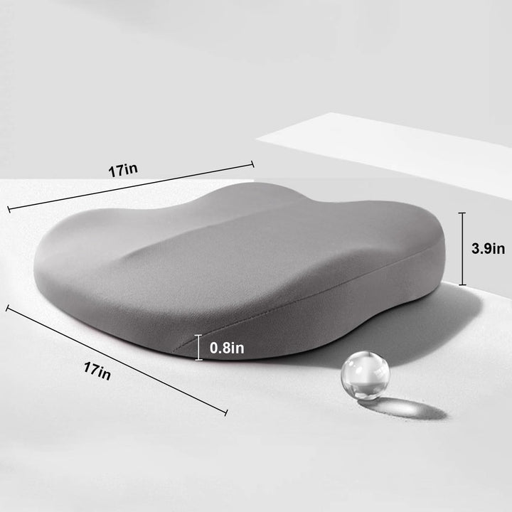 BowLift | Car Cushion RaiseSit – Ergonomic Seat Booster Cushion with Memory Foam