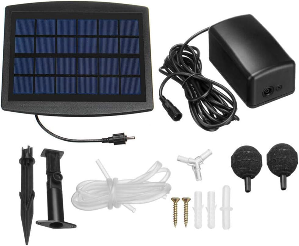 BowLift | Solar Powered Air Pump Kit 2.5W with Hoses and Stones