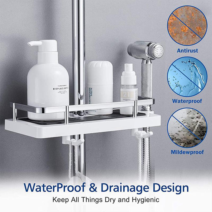 BowLift | Bathroom Pol-Shower Shelf Holder