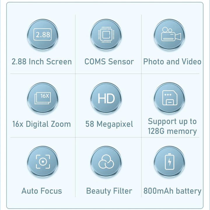 BowLift | 4K Compact Digital Camera with 58MP Photos and 16X Zoom – Lumora