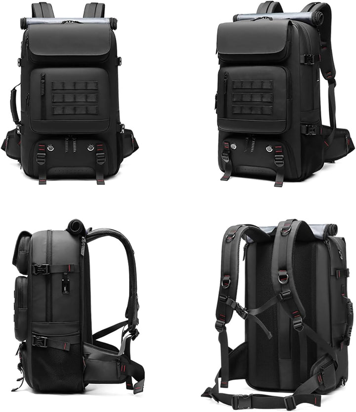 50L Waterproof Travel Backpack with Shoe Compartment & USB Port | Bowlift