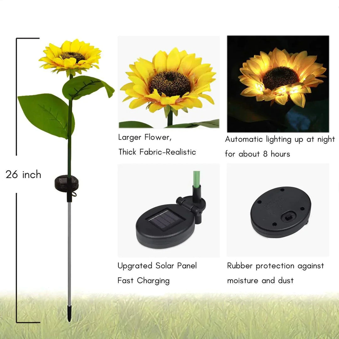 BowLift | Solar Sunflower Light, 2 pcs