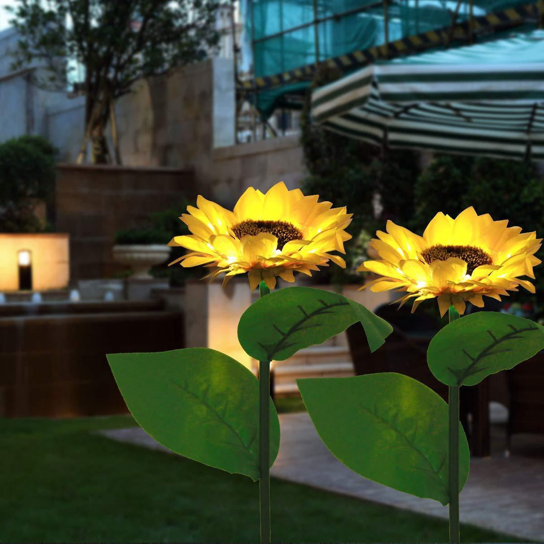 Solar Sunflower Light, 2 Pieces | Bowlift