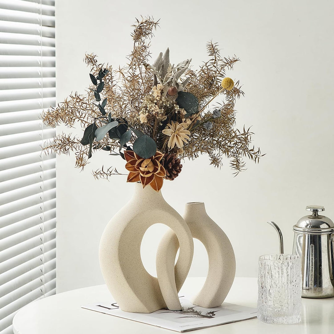 BowLift | European White Ceramic Vase Set