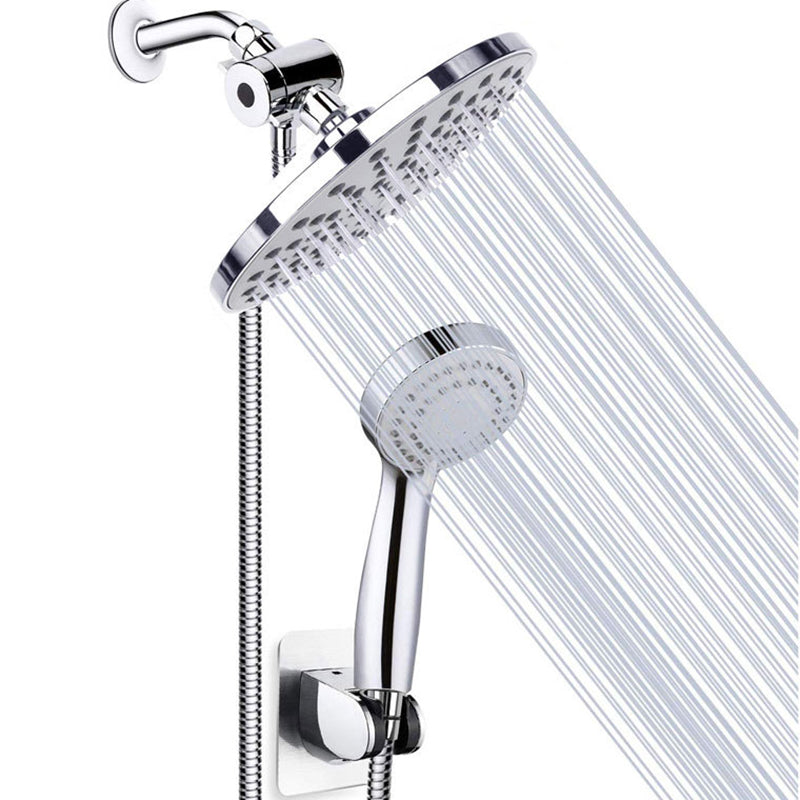 BowLift | Round Dual Shower Heads Traditional Style Wall Mounted Dual Shower