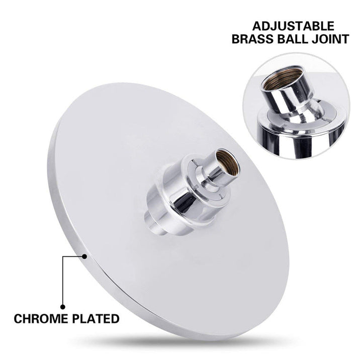 BowLift | Round Dual Shower Heads Traditional Style Wall Mounted Dual Shower