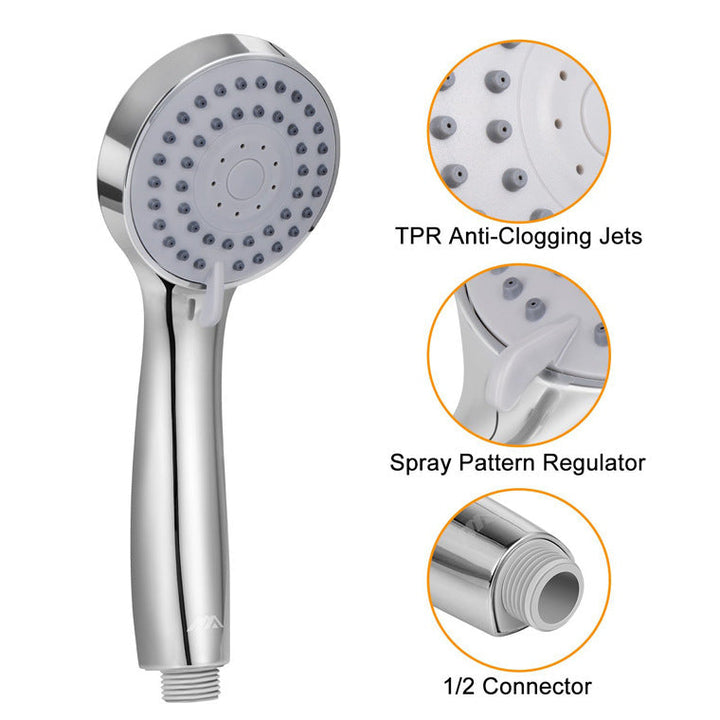BowLift | Round Dual Shower Heads Traditional Style Wall Mounted Dual Shower