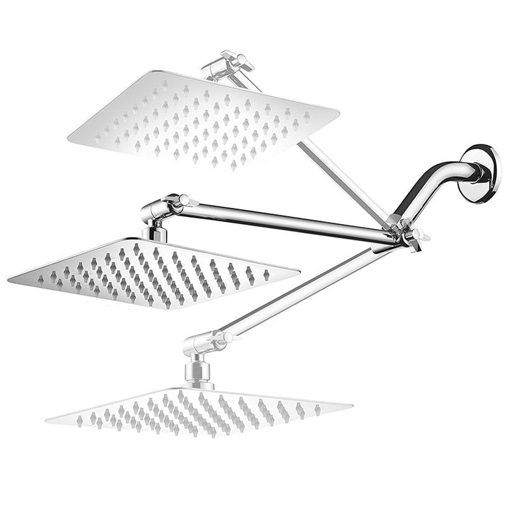 BowLift | Wall Mounted Fixed Shower Head Modern Style Metal Shower Head