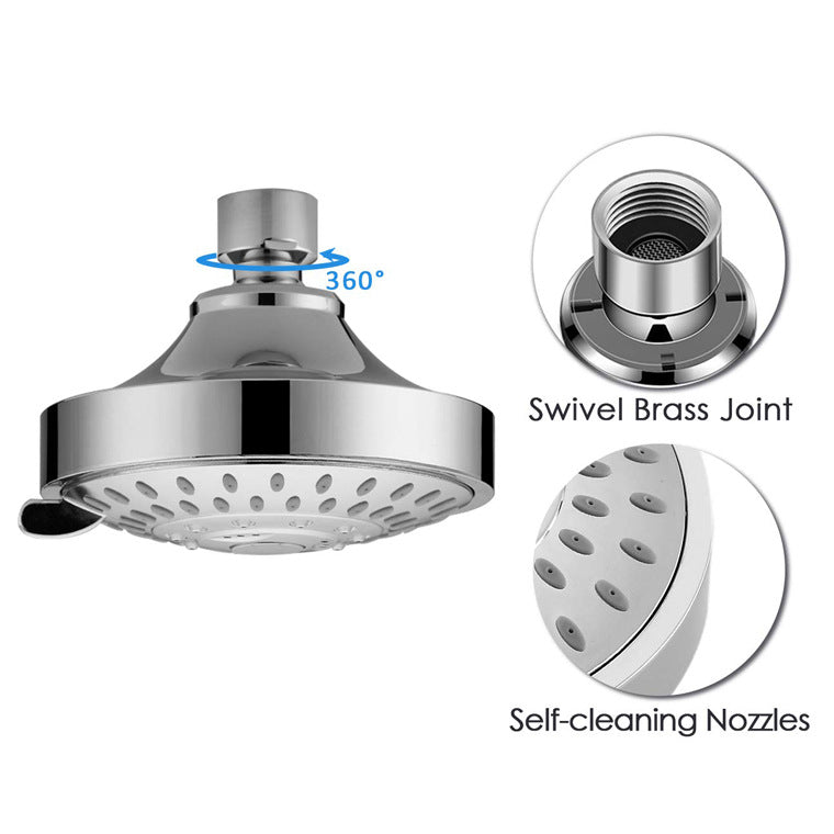 BowLift | Wall-mounted Metal Shower Head Modern Round Shower Head Fixed Shower Head