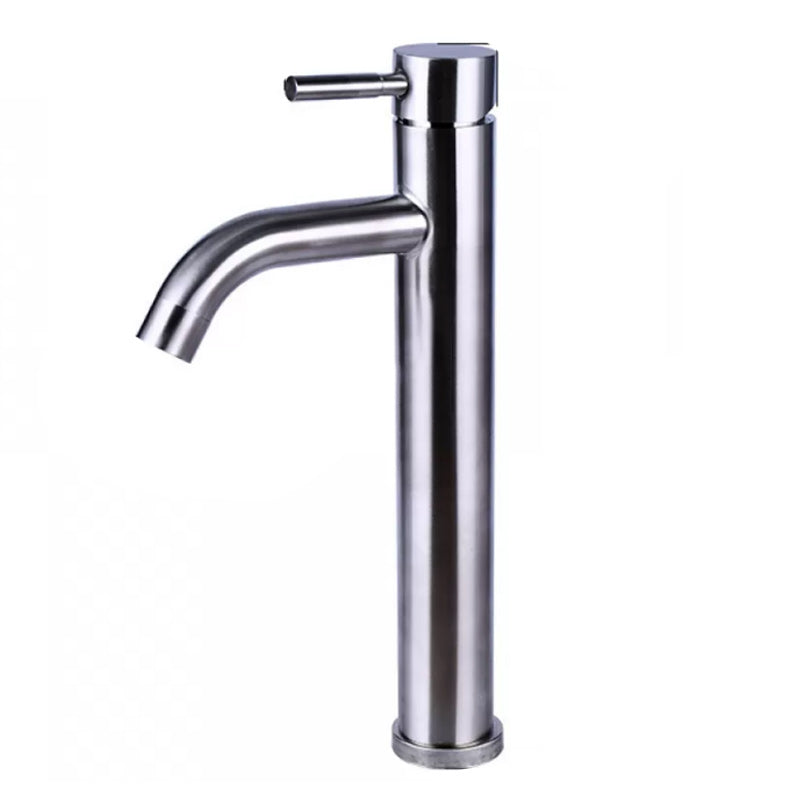 BowLift | Modern Silver Washbasin Mixer Single Lever Bathroom Faucet with Lever Handle