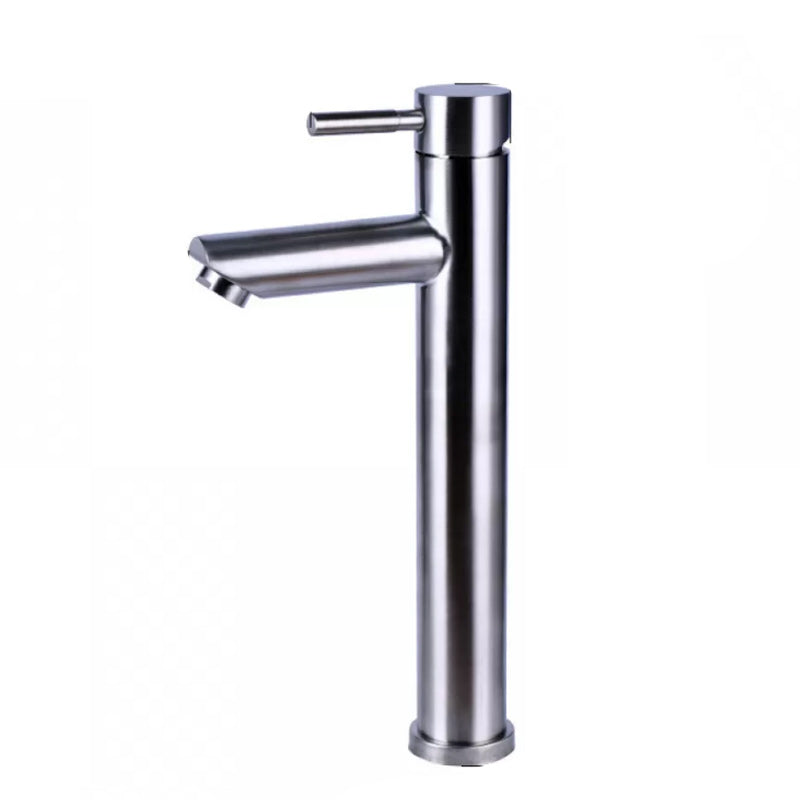 BowLift | Modern Silver Washbasin Mixer Single Lever Bathroom Faucet with Lever Handle