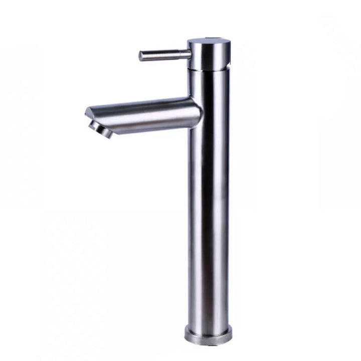 BowLift | Modern Silver Washbasin Mixer Single Lever Bathroom Faucet with Lever Handle