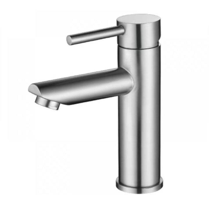 BowLift | Modern Silver Washbasin Mixer Single Lever Bathroom Faucet with Lever Handle