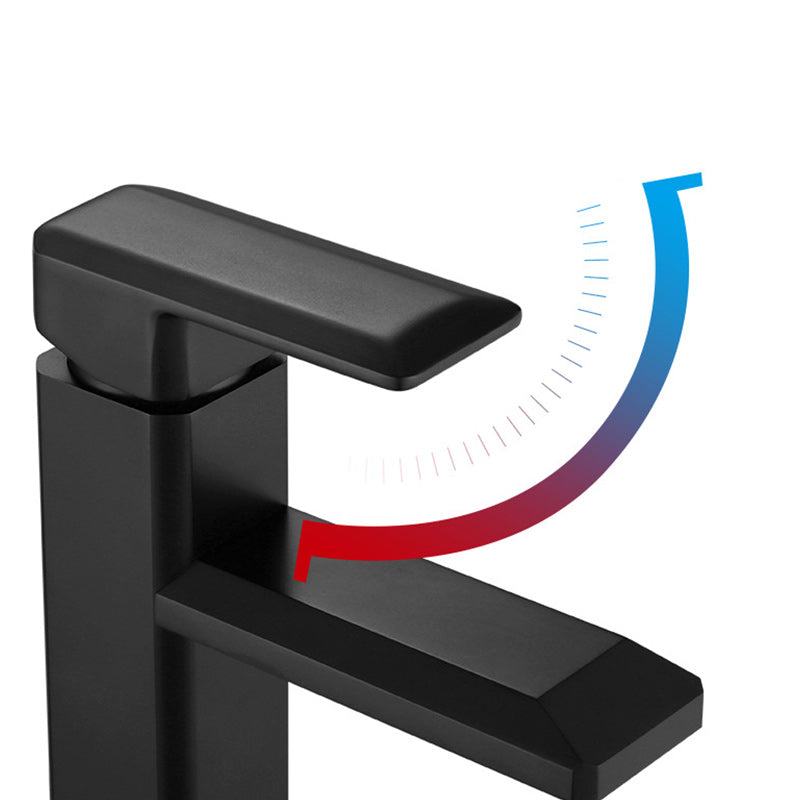 BowLift | Single Hole Faucet 6.69" H Modern Low Arc Bathroom Faucet