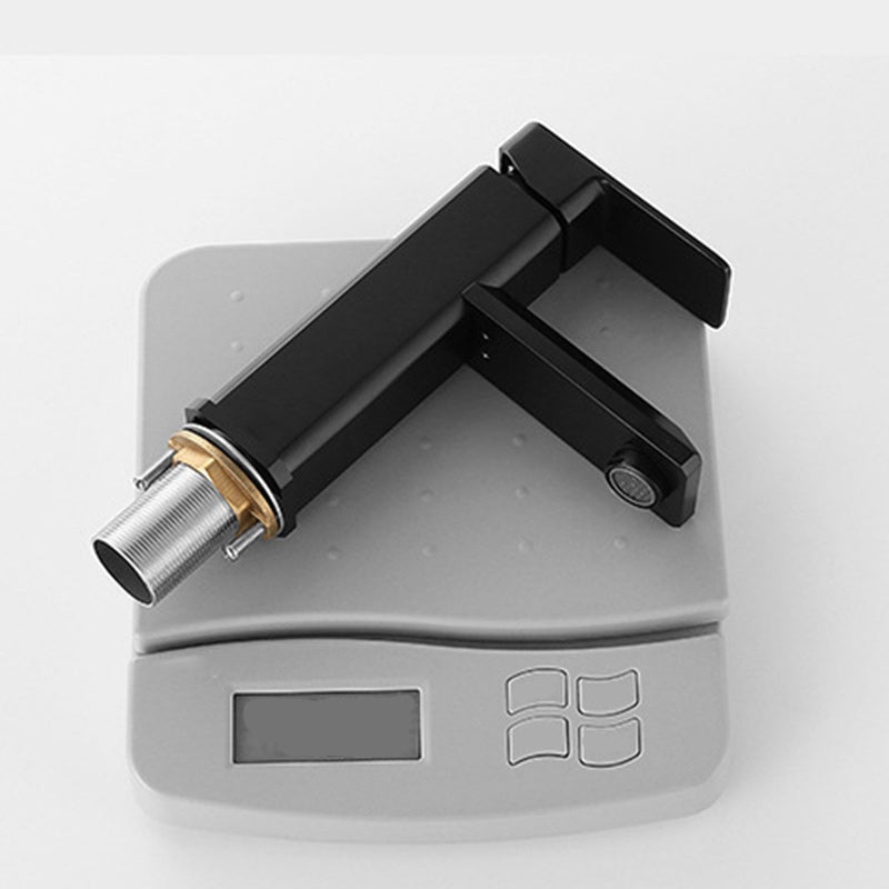 BowLift | Single Hole Faucet 6.69" H Modern Low Arc Bathroom Faucet