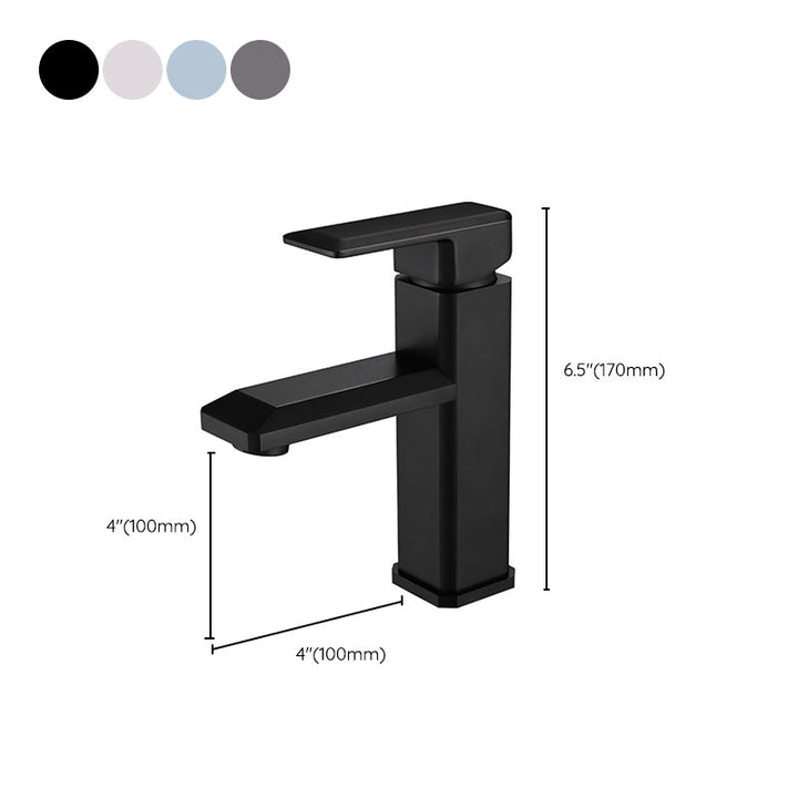 BowLift | Single Hole Faucet 6.69" H Modern Low Arc Bathroom Faucet