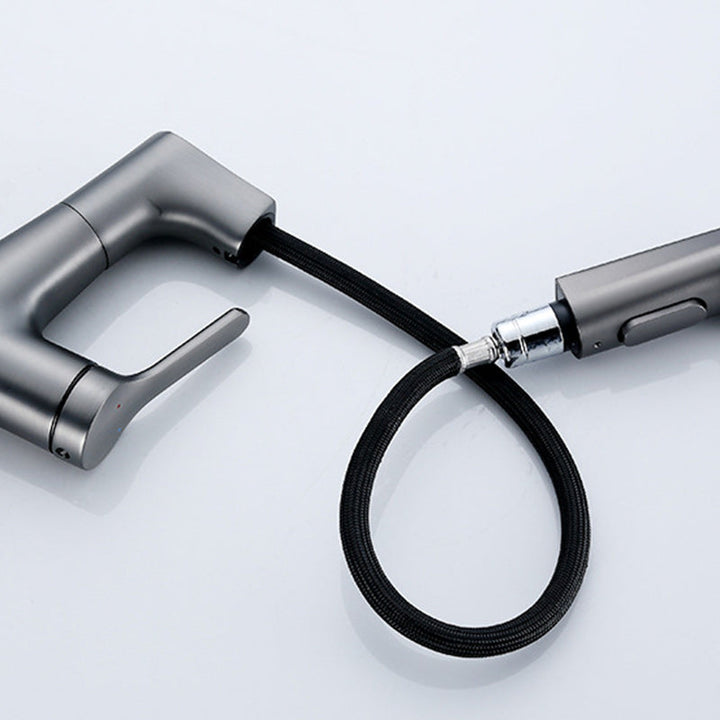 BowLift | Contemporary Style Center Sink Faucets Lever Handles Faucets for Bathroom