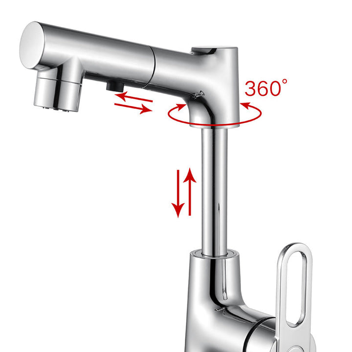 BowLift | Contemporary Style Center Sink Faucets Lever Handles Faucets for Bathroom