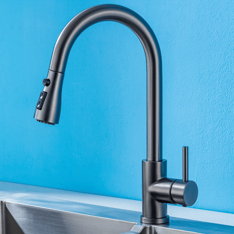 BowLift | Modern Style Extendable Sink Faucet Single Handle Stainless Steel Sink Faucet