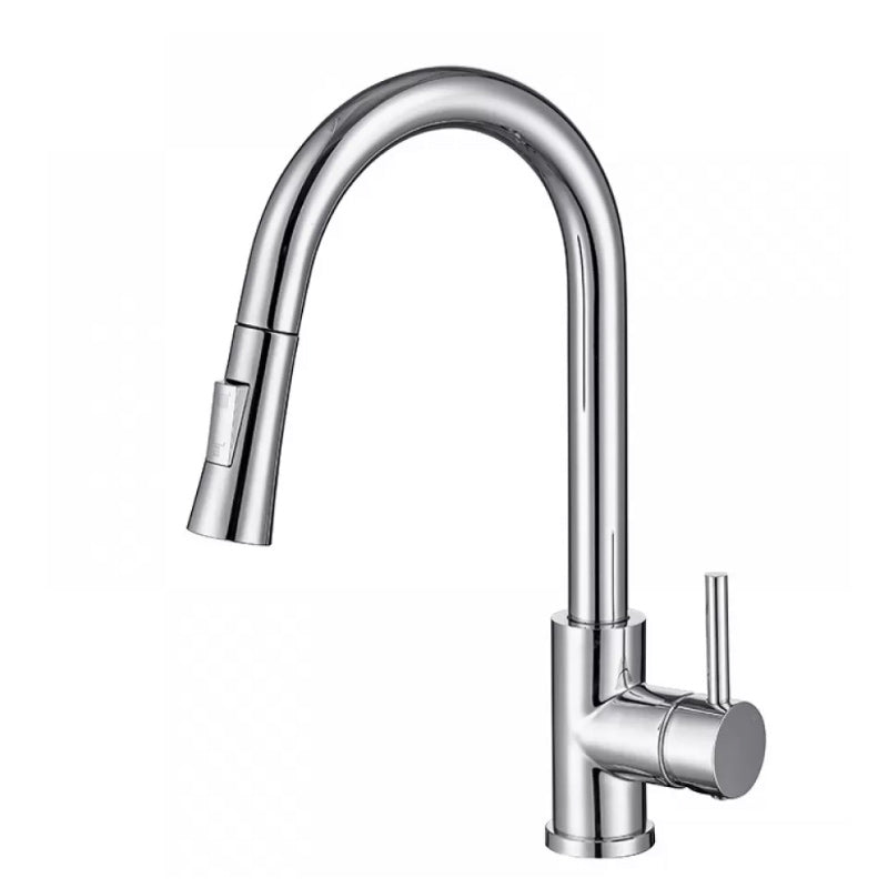 BowLift | Modern Style Extendable Sink Faucet Single Handle Stainless Steel Sink Faucet