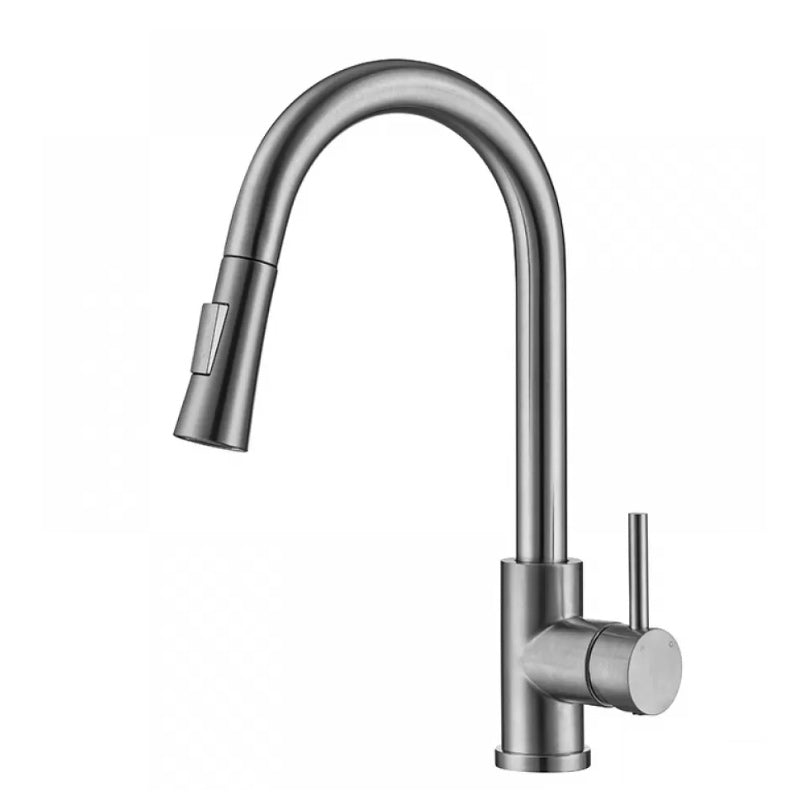 BowLift | Modern Style Extendable Sink Faucet Single Handle Stainless Steel Sink Faucet