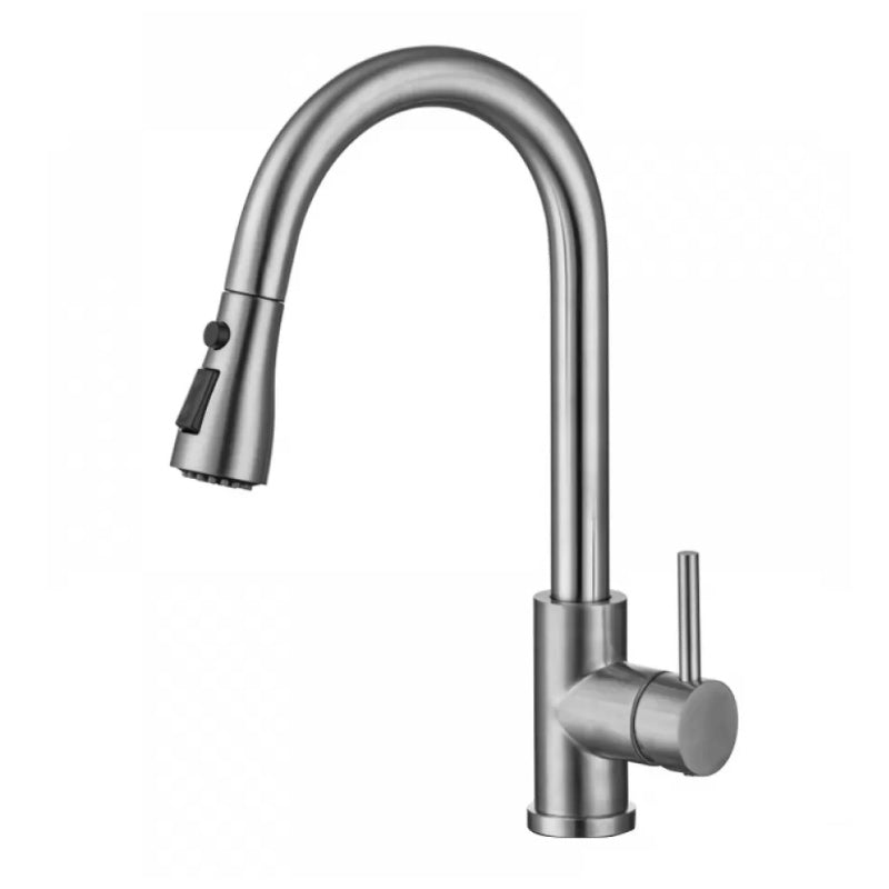 BowLift | Modern Style Extendable Sink Faucet Single Handle Stainless Steel Sink Faucet