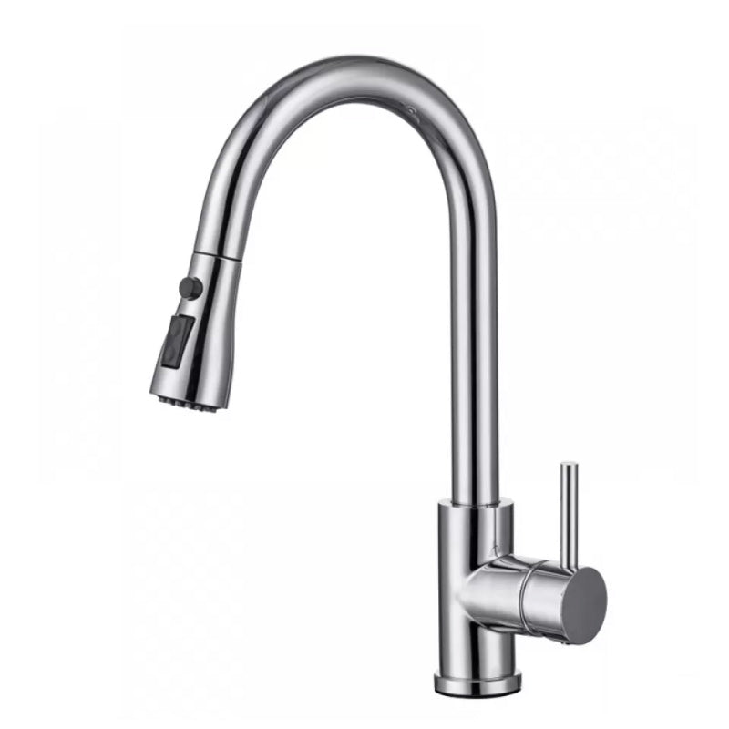 BowLift | Modern Style Extendable Sink Faucet Single Handle Stainless Steel Sink Faucet