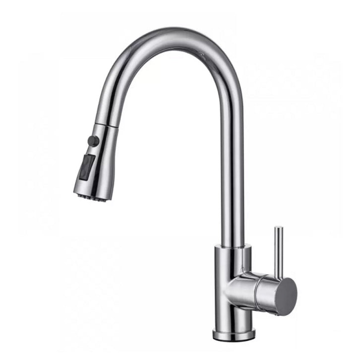 BowLift | Modern Style Extendable Sink Faucet Single Handle Stainless Steel Sink Faucet