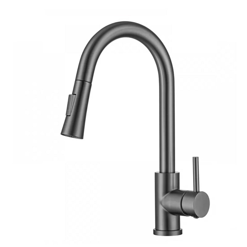 BowLift | Modern Style Extendable Sink Faucet Single Handle Stainless Steel Sink Faucet