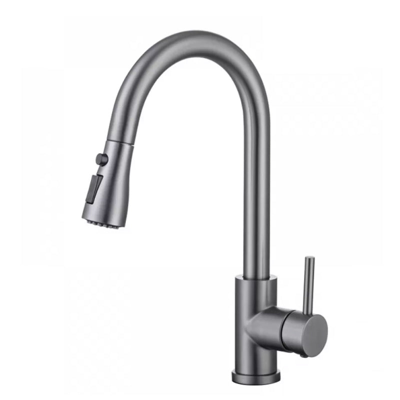 BowLift | Modern Style Extendable Sink Faucet Single Handle Stainless Steel Sink Faucet