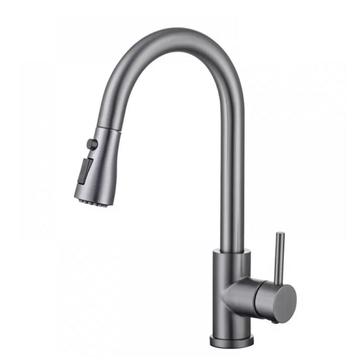 BowLift | Modern Style Extendable Sink Faucet Single Handle Stainless Steel Sink Faucet