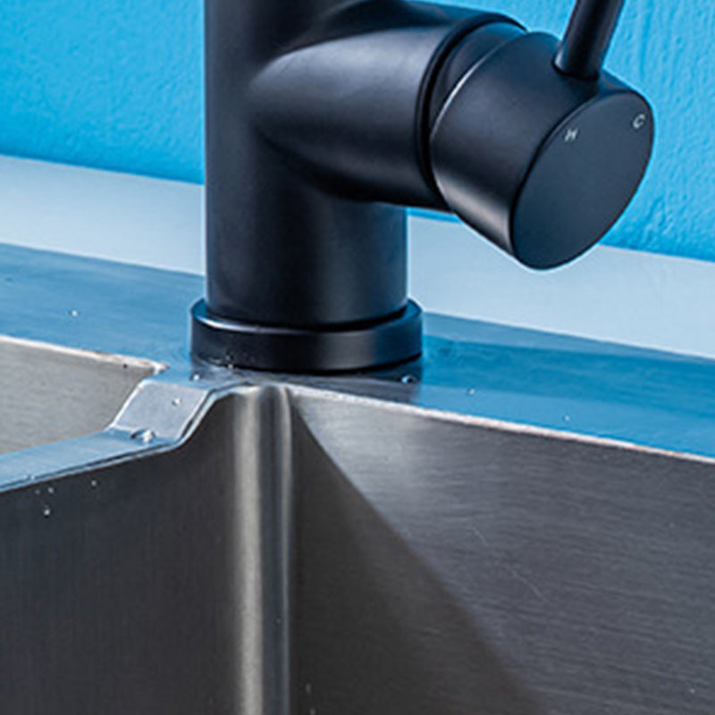 BowLift | Modern Style Extendable Sink Faucet Single Handle Stainless Steel Sink Faucet