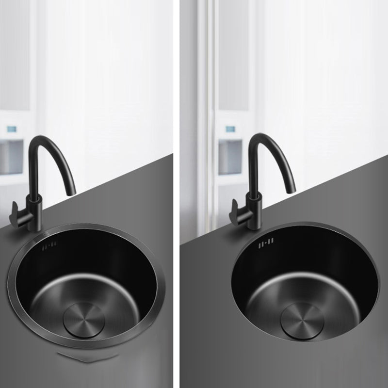BowLift | Classic Round Sink Stainless Steel Built-in Sink Non-Slip Round Basin for the Kitchen